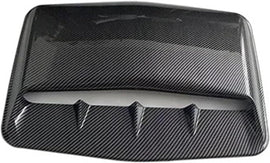Universal Car Hood Vent Decorative Air Flow Intake Bonnet Hood Scoop Cover Exterior Accessories(Carbon Fiber Look)