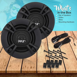 3-Way Universal Car Stereo Speakers for Enhanced Sound Quality with Durable Design, Compact Size, Fits Most Vehicles