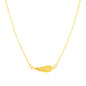 Yellow Gold 14k Angel Wing Necklace in Lobster Claw Lock