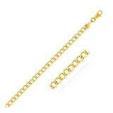 Yellow Gold 10k 4.4mm Curb Chain in Lobster Closure