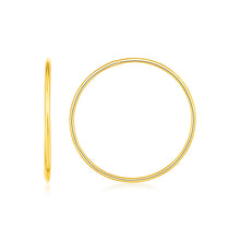 Load image into Gallery viewer, Yellow Gold 14k Crafted Endless Hoop Style Earrings Ideal for Any Ocassions