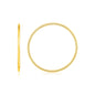 Yellow Gold 14k Crafted Endless Hoop Style Earrings Ideal for Any Ocassions