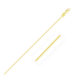 Yellow Gold 10k 1.0mm Gourmette Chain in Lobster Claw Closure