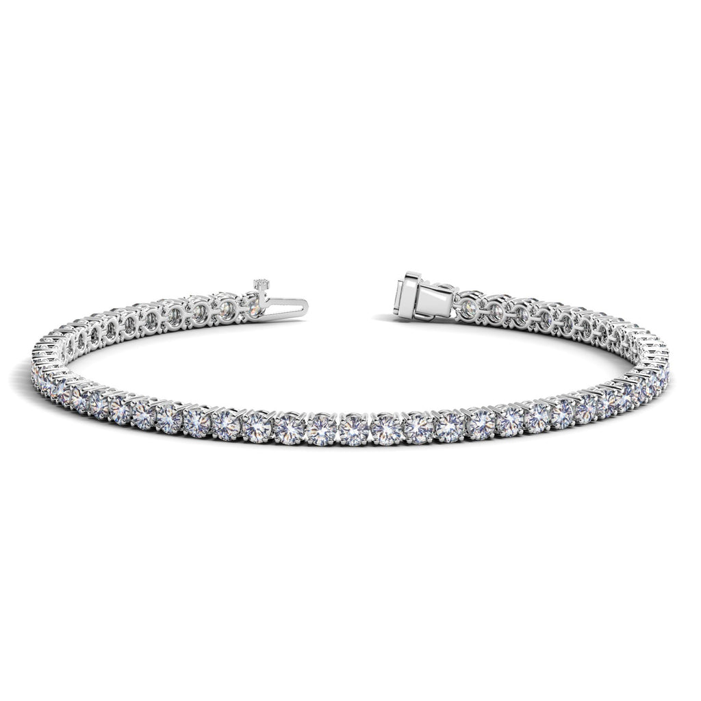 White Gold 14k Classic Round Diamond Tennis Bracelet 5 cttw