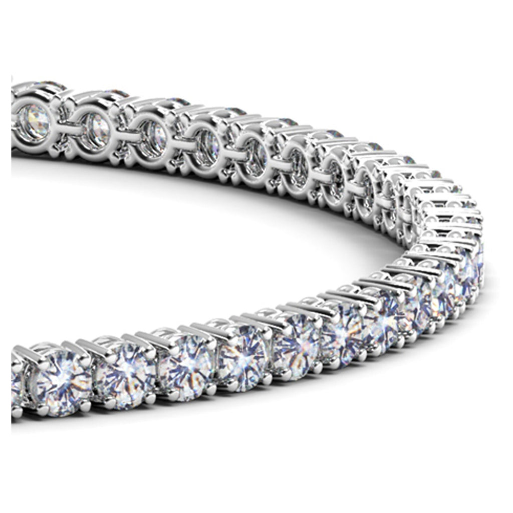 White Gold 14k Classic Round Diamond Tennis Bracelet 5 cttw