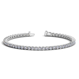 White Gold 14k Classic Round Diamond Tennis Bracelet 5 cttw