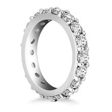 Load image into Gallery viewer, White Gold 14k Crafted Round Cut Diamond Eternity Ring