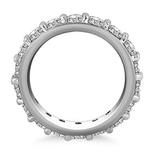 Load image into Gallery viewer, White Gold 14k Crafted Round Cut Diamond Eternity Ring