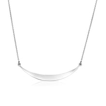 Load image into Gallery viewer, Sterling Silver Polished Curve Necklace