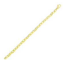 Load image into Gallery viewer, Yellow Gold 14k Cable Chain Style Bracelet in Lobster Claw Lock