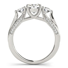 Load image into Gallery viewer, White Gold 14k 3 Stone Style Round Diamond Engagement Ring 1 3/4 cttw Ideal Any Ocassions
