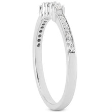 Load image into Gallery viewer, White Gold 14k Crafted Wedding Band with Pave Set Diamonds and Prong Set Diamonds