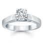 White Gold 14k Classic Wide Cathedral Solitaire Engagement Ring