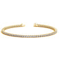 Yellow Gold 14k Classic Round Diamond Tennis Bracelet 2 cttw