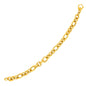 Yellow Gold 14k Oval Link Bracelet in Lobster Claw Lock