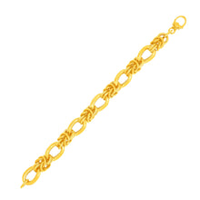 Load image into Gallery viewer, Yellow Gold 14k Fancy Knotted Link Textured Bracelet in Lobster Claw Lock