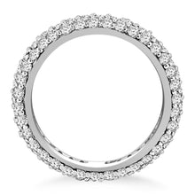 Load image into Gallery viewer, White Gold 14k Crafted Cupola Round Diamond Eternity Ring