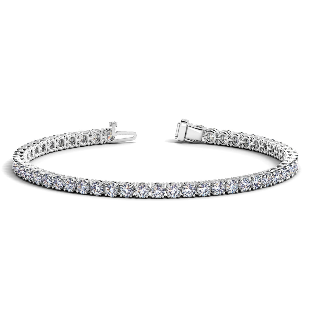 White Gold 14k Classic Round Diamond Tennis Bracelet 6 cttw