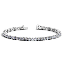 White Gold 14k Classic Round Diamond Tennis Bracelet 6 cttw
