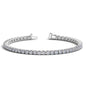 White Gold 14k Classic Round Diamond Tennis Bracelet 6 cttw