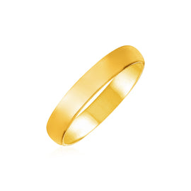 Yellow Gold 14k 4mm Elegant Comfort Fit Wedding Band