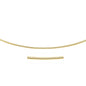 Yellow Gold 14k Necklace in a Round Omega Chain Style in Lobster Claw Lock