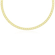 Load image into Gallery viewer, Yellow Gold 14k Classic Men&#39;s Necklace with Track Design Links
