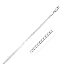 Load image into Gallery viewer, 2.6mm 14k White Gold Curb Link Anklet