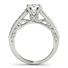 Load image into Gallery viewer, White Gold 14k Unique Detailing Diamond Engagement Ring 1 1/3 cttw with Baroque Style