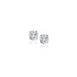 White Gold 14k Diamond Four Prong Stud Earrings 1-4 cttw in Push Back Backing