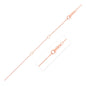 Rose Gold 14k 1.0mm Double Extendable Cable Chain in Lobster Closure