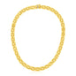 Yellow Gold 14k Basket Weave Necklace in Box With Tongue Clasp