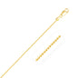 Yellow Gold 14k Diamond-Cut Bead Chains 1.2mm in Lobster Closure