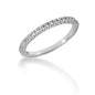 White Gold 14k Crafted Engraved Fishtail V Pave Diamond Wedding Ring Band
