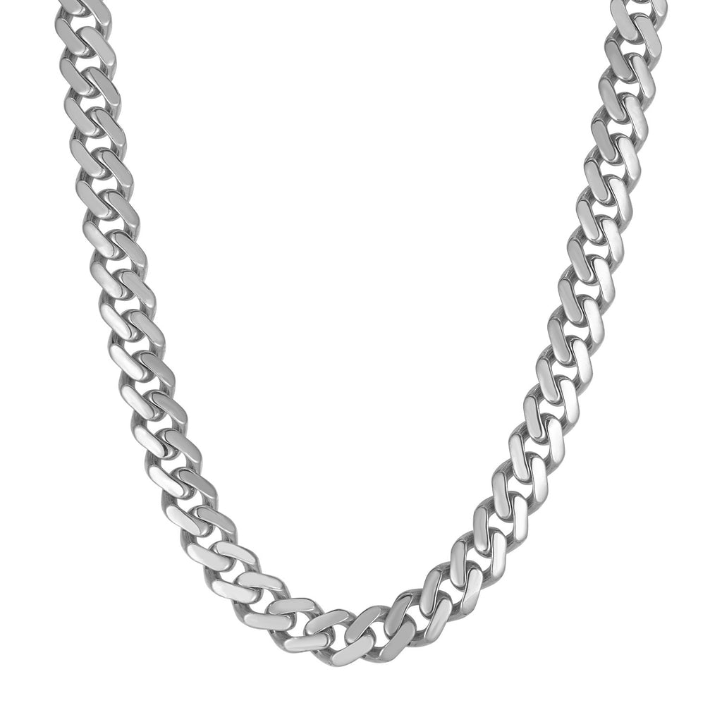 White Gold 14k 22 inch Stunning Polished Curb Women's Chain Necklace