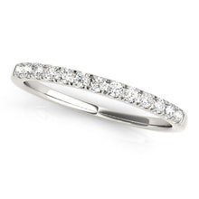 Load image into Gallery viewer, 14k White Gold Timeless Diamond Wedding Ring (1/5 cttw)