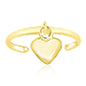 Yellow Gold 14k Stunning Cuff Puffed Heart Toe Ring