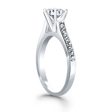 Load image into Gallery viewer, White Gold 14k Classic Pave Diamond Cathedral Engagement Ring