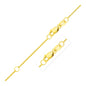 Yellow Gold 14k 0.9mm Extendable Gourmette Chain in Lobster Claw Closure