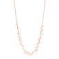 Rose Gold 14k Necklace with Polished Leaf Motifs in Lobster Claw Lock