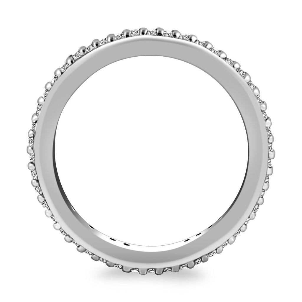 White Gold 14k Crafted Round Diamond Eternity Ring