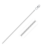 White Gold 14k Franco Chain 1.2mm in Lobster Claw Closure