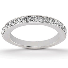 Load image into Gallery viewer, White Gold 14k Crafted Pave Diamond Wedding Ring Band Set Around for Any Ocassions