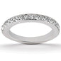 White Gold 14k Crafted Pave Diamond Wedding Ring Band Set Around for Any Ocassions