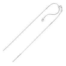 Load image into Gallery viewer, Sterling Silver 0.8mm Adjustable Snake Chain