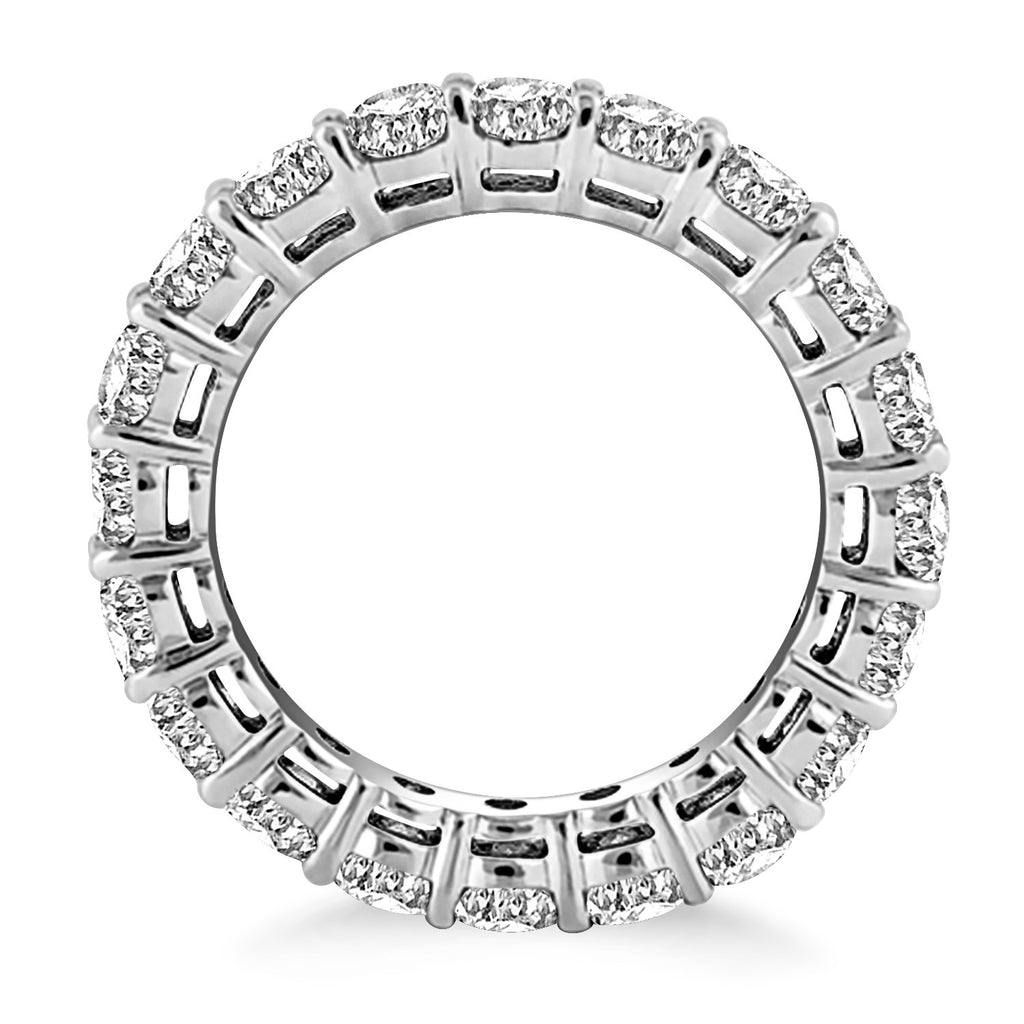 White Gold 14k Shared Prong Round Cut Diamond Eternity Ring