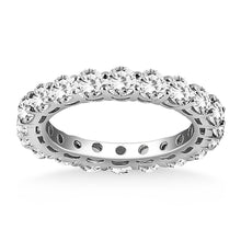 Load image into Gallery viewer, White Gold 14k Shared Prong Round Cut Diamond Eternity Ring