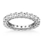 White Gold 14k Shared Prong Round Cut Diamond Eternity Ring