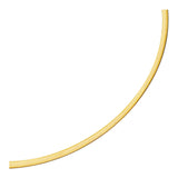 Two Tone Gold 14k 4.0mm Women's Reversible Omega Necklace
