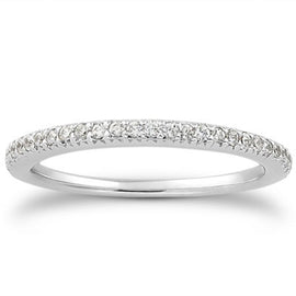 White Gold 14k Fancy Engraved Pave Diamond Wedding Ring Band